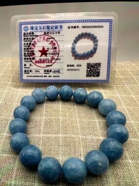 Aquamarine natural stone Bracelet